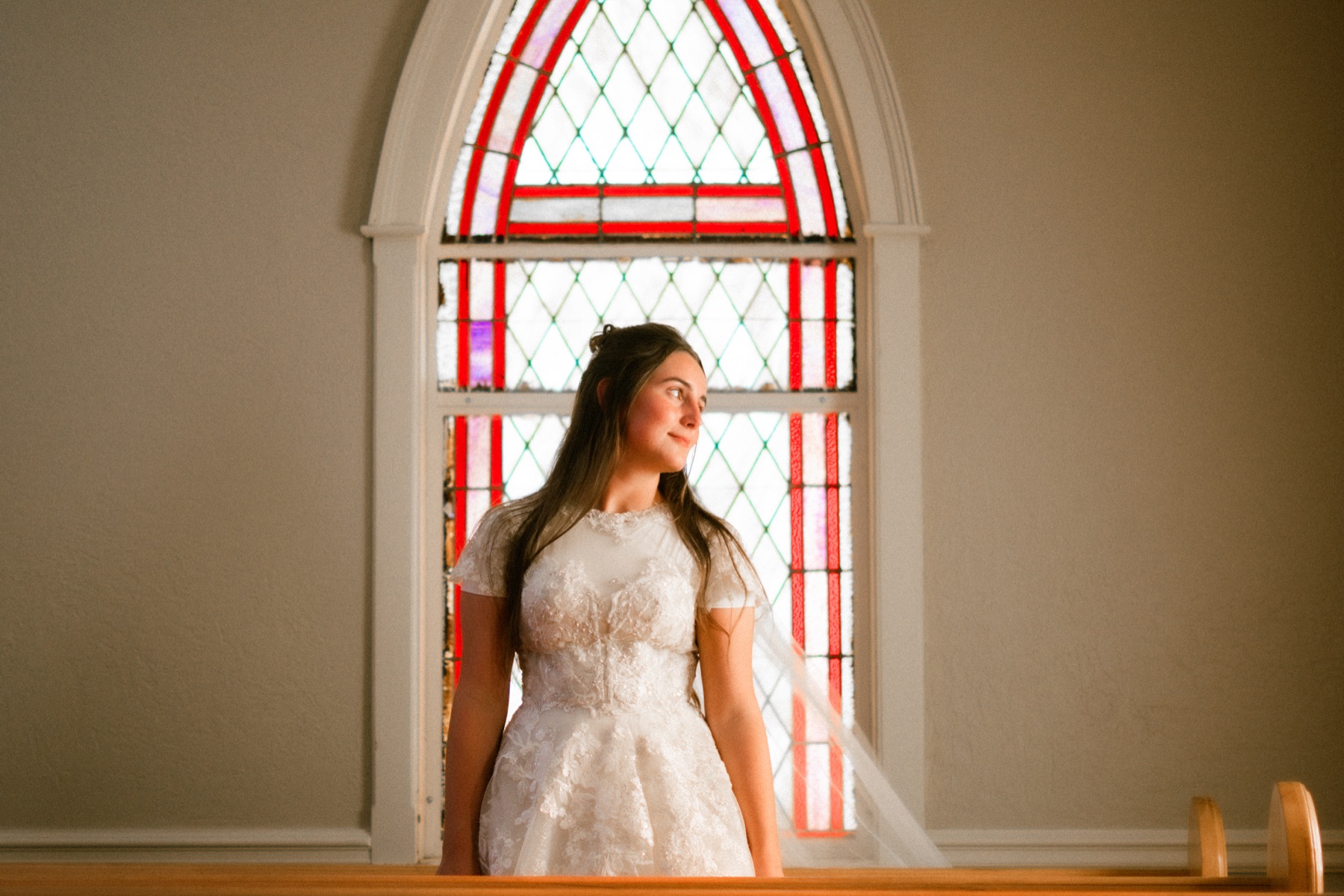 Wedding photograph from an intimate church celebration by Vaughan Visuals