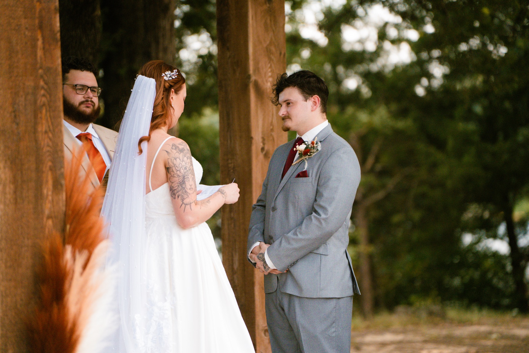 Wedding photograph from a warm lakeside celebration by Vaughan Visuals