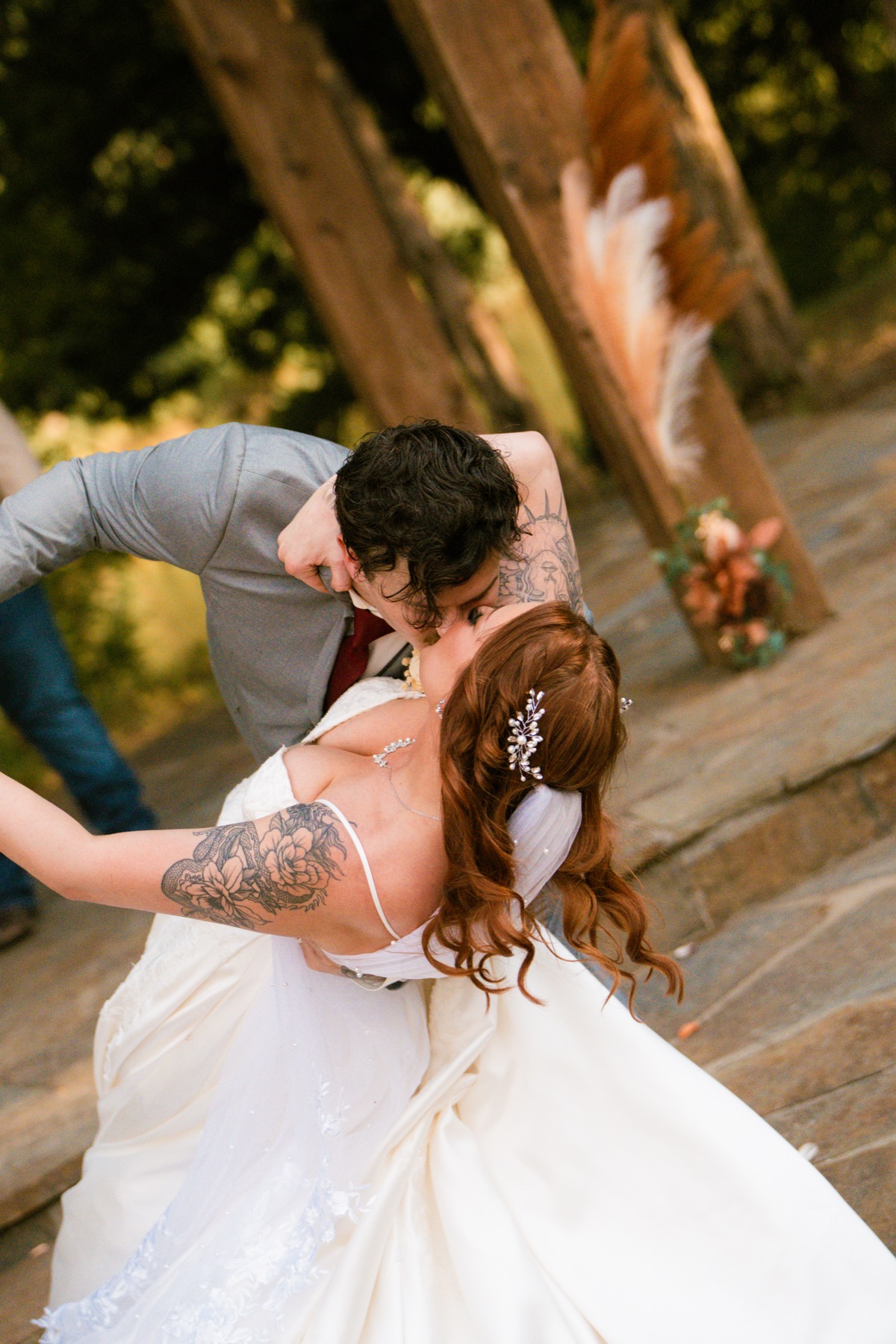 Wedding photograph from a warm lakeside celebration by Vaughan Visuals