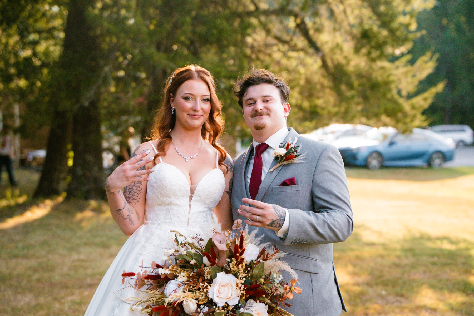 Wedding photograph from a warm lakeside celebration by Vaughan Visuals