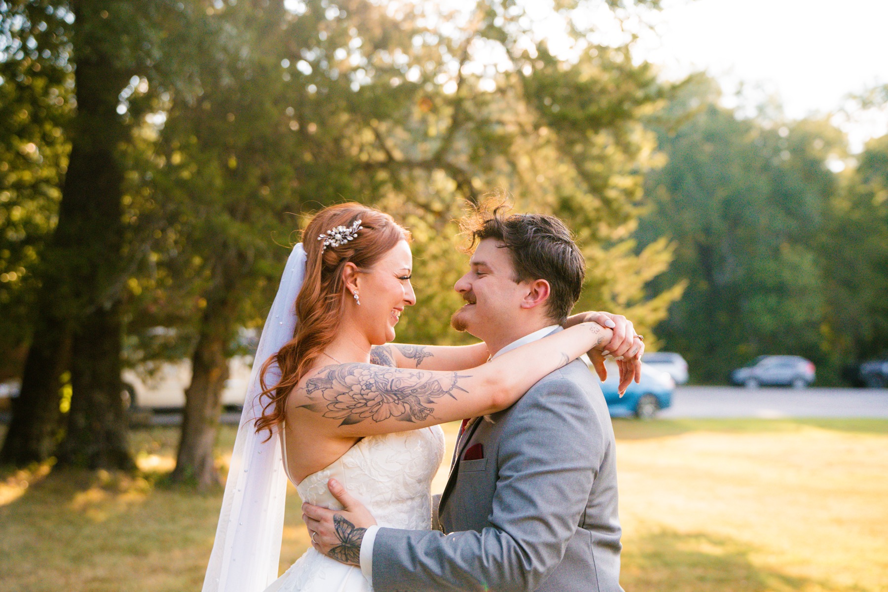 Wedding photograph from a warm lakeside celebration by Vaughan Visuals