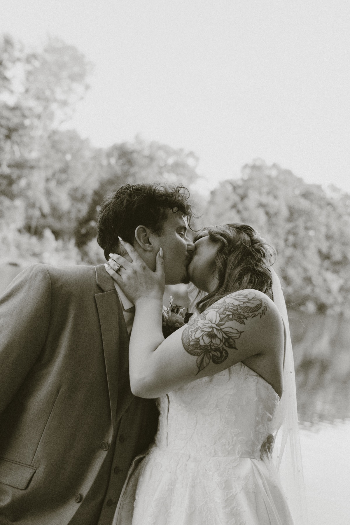 Wedding photograph from a warm lakeside celebration by Vaughan Visuals