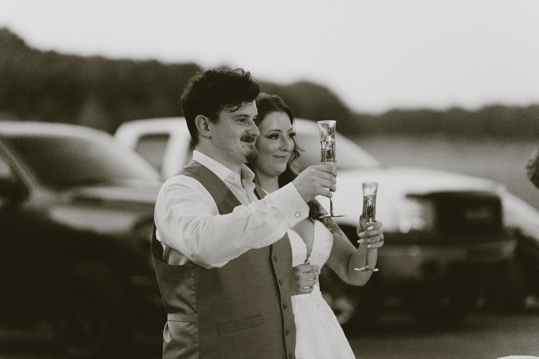 Wedding photograph from a warm lakeside celebration by Vaughan Visuals