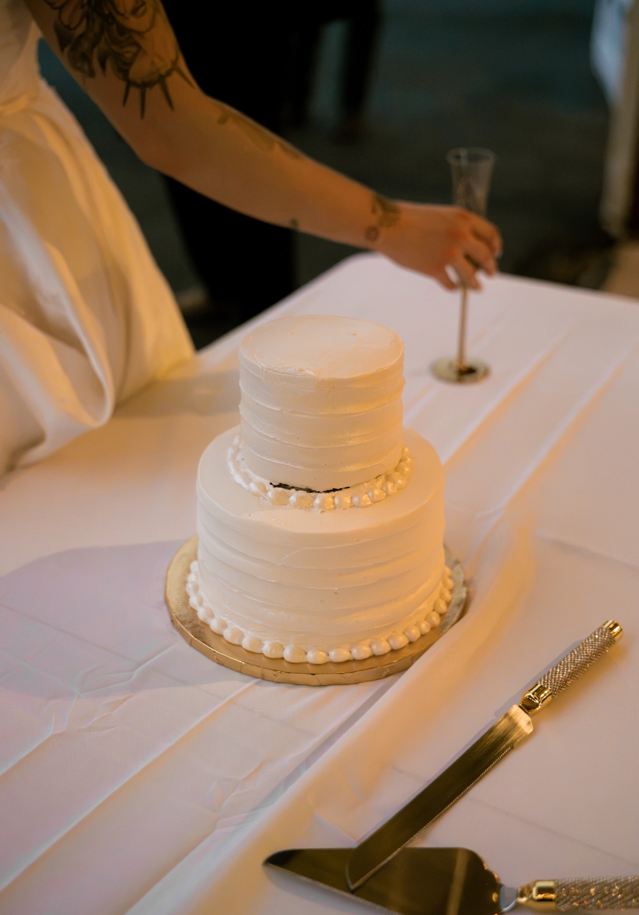 Wedding photograph from a warm lakeside celebration by Vaughan Visuals
